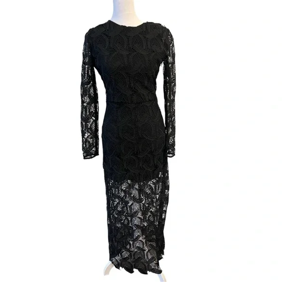 Maje Black Maxi Dress with Bishop Sleeves for Cocktail Events - Picture 2 of 9